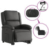 Stella Homewares Electric Stand up Recliner Chair Black Real Leather