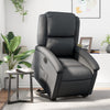 Stella Homewares Electric Stand up Recliner Chair Black Real Leather