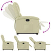 Stella Homewares Electric Stand up Recliner Chair Cream Real Leather