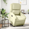 Stella Homewares Electric Stand up Recliner Chair Cream Real Leather