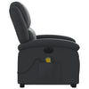 Stella Homewares Electric Stand up Massage Recliner Chair Black Real Leather