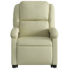 Stella Homewares Electric Stand up Massage Recliner Chair Cream Real Leather