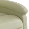 Stella Homewares Electric Stand up Massage Recliner Chair Cream Real Leather
