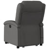 Stella Homewares Electric Stand up Massage Recliner Chair Grey Real Leather