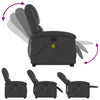 Stella Homewares Electric Stand up Massage Recliner Chair Grey Real Leather