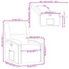 Stella Homewares Recliner Chair Black Velvet