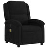 Stella Homewares Massage Recliner Chair Black Velvet