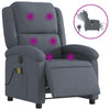Stella Homewares Electric Massage Recliner Chair Dark Grey Velvet