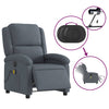 Stella Homewares Electric Massage Recliner Chair Dark Grey Velvet