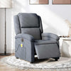 Stella Homewares Electric Massage Recliner Chair Dark Grey Velvet