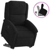 Stella Homewares Stand up Recliner Chair Black Velvet