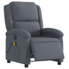 Stella Homewares Stand up Massage Recliner Chair Dark Grey Velvet
