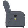 Stella Homewares Stand up Massage Recliner Chair Dark Grey Velvet