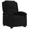 Stella Homewares Electric Stand up Recliner Chair Black Velvet