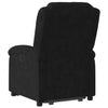 Stella Homewares Electric Stand up Recliner Chair Black Velvet
