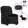 Stella Homewares Electric Stand up Recliner Chair Black Velvet