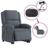 Stella Homewares Electric Stand up Massage Recliner Chair Dark Grey Velvet