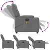 Stella Homewares Massage Recliner Chair Dark Grey Fabric