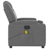 Stella Homewares Massage Recliner Chair Dark Grey Fabric