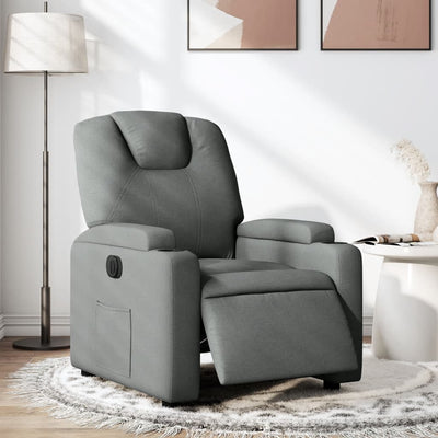 Stella Homewares Electric Recliner Chair Dark Grey Fabric