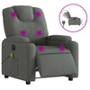 Stella Homewares Electric Massage Recliner Chair Dark Grey Fabric