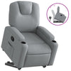 Stella Homewares Stand up Recliner Chair Light Grey Fabric