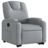 Stella Homewares Stand up Recliner Chair Light Grey Fabric