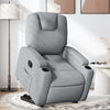 Stella Homewares Stand up Recliner Chair Light Grey Fabric