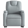 Stella Homewares Stand up Massage Recliner Chair Light Grey Fabric