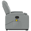Stella Homewares Stand up Massage Recliner Chair Light Grey Fabric
