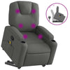 Stella Homewares Stand up Massage Recliner Chair Dark Grey Fabric
