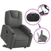 Stella Homewares Stand up Massage Recliner Chair Dark Grey Fabric