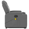 Stella Homewares Stand up Massage Recliner Chair Dark Grey Fabric