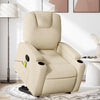 Stella Homewares Stand up Massage Recliner Chair Cream Fabric