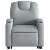 Stella Homewares Electric Stand up Massage Recliner Chair Light Grey Fabric