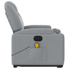 Stella Homewares Electric Stand up Massage Recliner Chair Light Grey Fabric