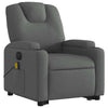 Stella Homewares Electric Stand up Massage Recliner Chair Dark Grey Fabric