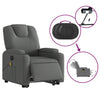 Stella Homewares Electric Stand up Massage Recliner Chair Dark Grey Fabric