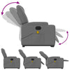 Stella Homewares Electric Stand up Massage Recliner Chair Dark Grey Fabric