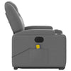 Stella Homewares Electric Stand up Massage Recliner Chair Dark Grey Fabric