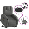 Stella Homewares Electric Stand up Massage Recliner Chair Dark Grey Fabric