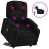 Stella Homewares Electric Stand up Massage Recliner Chair Black Fabric