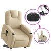 Stella Homewares Electric Stand up Massage Recliner Chair Cream Fabric