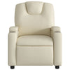 Stella Homewares Massage Recliner Chair Cream Faux Leather