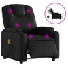 Stella Homewares Electric Massage Recliner Chair Black Faux Leather