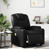 Stella Homewares Electric Massage Recliner Chair Black Faux Leather
