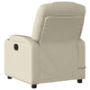 Stella Homewares Electric Massage Recliner Chair Cream Faux Leather