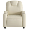 Stella Homewares Electric Massage Recliner Chair Cream Faux Leather