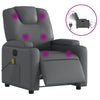 Stella Homewares Electric Massage Recliner Chair Grey Faux Leather