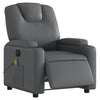 Stella Homewares Electric Massage Recliner Chair Grey Faux Leather